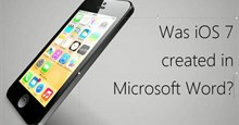 iOS 7 được thiết kế bằng Microsoft Word?