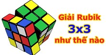 Cách giải, xếp khối Rubik 3x3