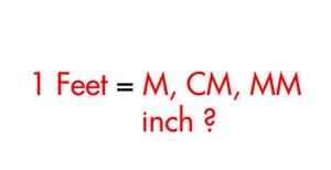 Đố bạn: 1 feet bằng bao nhiêu mét?