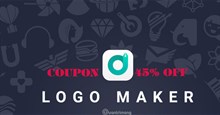 Tặng bạn đọc coupon giảm giá 45% khi mua logo trên DesignEvo