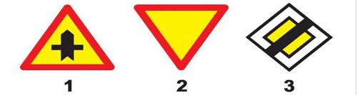 Biển nào báo hiệu “Hết đoạn đường ưu tiên”?