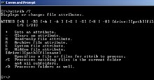 Tìm hiểu về lệnh Attrib
