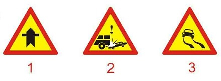 Câu hỏi 15: Biển nào báo hiệu đoạn đường hay xảy ra tai nạn?