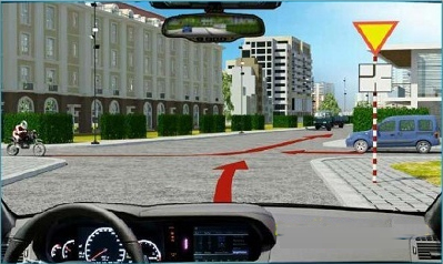 Câu hỏi 20: Các xe đi theo thứ tự nào là đúng quy tắc giao thông đường bộ?