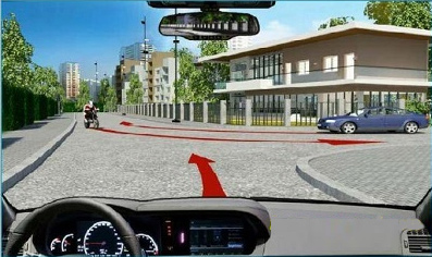 Câu hỏi 20: Các xe đi theo thứ tự nào là đúng quy tắc giao thông đường bộ?