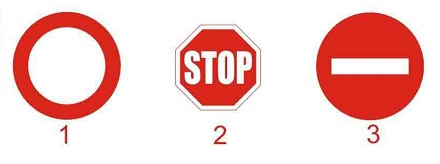 Câu hỏi 14: Khi gặp biển nào xe ưu tiên theo luật định vẫn phải dừng lại?