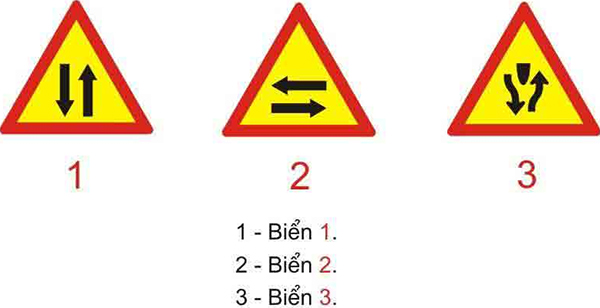 Câu hỏi 22: Biển nào báo hiệu đường đôi?