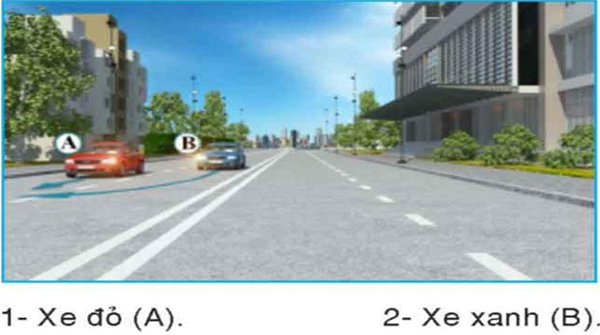 Câu hỏi 25: Xe nào phải nhường đường là đúng quy tắc giao thông?