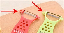 Công dụng bất ngờ của chiếc lỗ nhỏ ở cạnh của dụng cụ nạo rau củ, 99% người dùng không biết