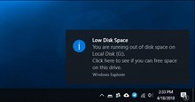 Cách vô hiệu hóa cảnh báo “Low Disk Space” trong Windows 10/8/7