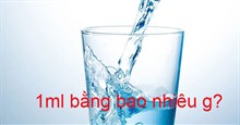 1ml bằng bao nhiêu g?