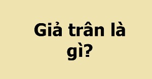 Giả trân là gì?