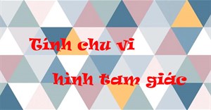 Công thức tính chu vi hình tam giác