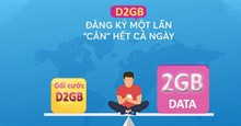 Cách đăng ký D2GB Vinaphone nhận 2GB/ngày