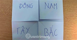 Cách gấp Đông Tây Nam Bắc đơn giản