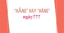 Hàng ngày hay hằng ngày? Khi nào dùng 'hàng ngày', khi nào dùng 'hằng ngày'