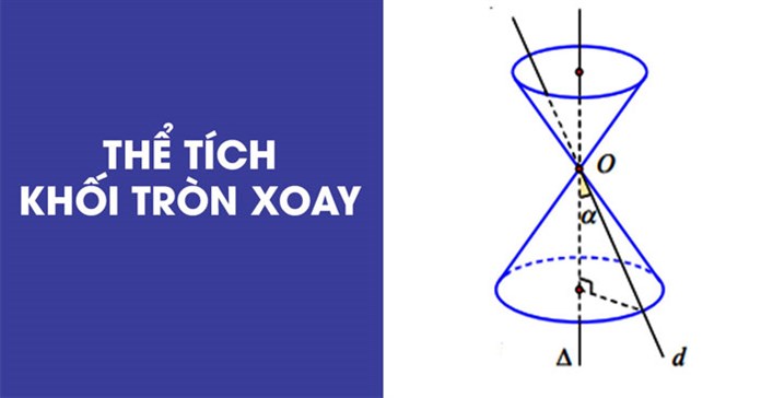 Công thức tính thể tích khối tròn xoay và ví dụ minh họa
