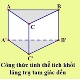 Công thức tính thể tích khối lăng trụ đứng, hình lăng trụ