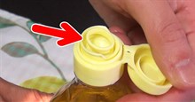 Chiếc nắp nhỏ bên trong chai dầu ăn có tác dụng bất ngờ mà trước nay không ai để ý