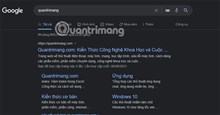 Cách bật Dark Mode cho Google Search