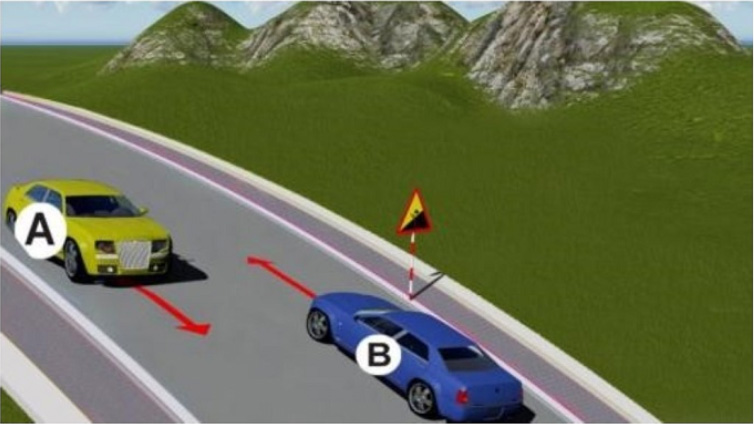 28. Xe nào phải nhường đường là đúng quy tắc giao thông?