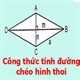 Công thức tính đường chéo hình thoi