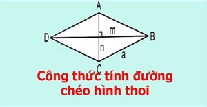 Công thức tính đường chéo hình thoi