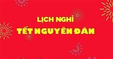 Lịch nghỉ tết Âm lịch 2026 của các ngân hàng