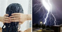 Có nên tắm khi có sấm sét?