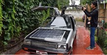 Thầy giáo Ấn Độ tự chế tạo xe năng lượng mặt trời