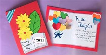 18 cách làm thiệp 20/11 đơn giản, đẹp mừng ngày Nhà giáo Việt Nam