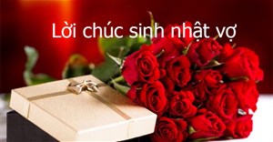 Lời chúc sinh nhật vợ hay và hài hước