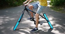 Xe đạp không bánh vẫn đi được