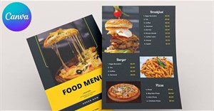 Hướng dẫn thiết kế menu trên Canva AI