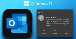 Cách hiện thông báo Outlook không giới hạn thời gian