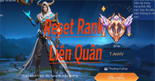 Khi nào thì Reset Rank Liên Quân 2025?