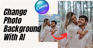 Hướng dẫn đổi nền ảnh trên Canva