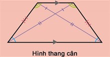 Công thức tính diện tích hình thang cân, chu vi hình thang cân