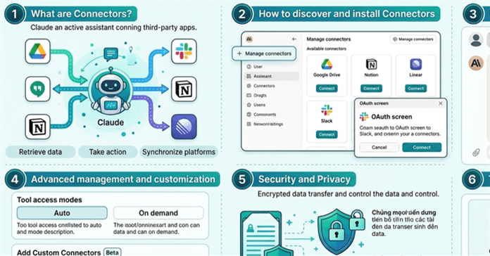 Cách sử dụng tính năng Connectors của Claude AI