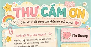 Hướng dẫn tạo thư cảm ơn, thư ngỏ cuối năm học 