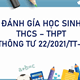 Hướng dẫn viết nhận xét học sinh theo TT 22, 27
