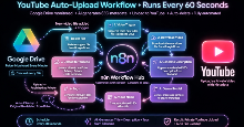 Workflow tự động đăng video Youtube từ Google Drive & tối ưu SEO bằng AI