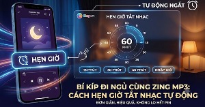 Cách hẹn giờ tắt nhạc trên Zing MP3