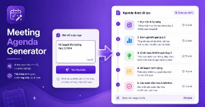 Công cụ AI soạn chương trình họp trong tích tắc