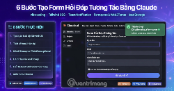 [Video] Hướng dẫn dùng Claude vibe coding tạo form hỏi đáp tương tác