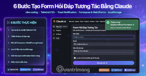 [Video] Hướng dẫn dùng Claude vibe coding tạo form hỏi đáp tương tác