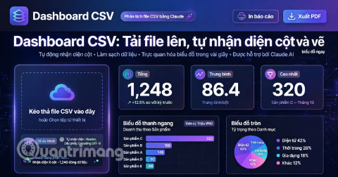 [Video] Hướng dẫn dùng Claude vibe coding tạo Dashboard CSV đa năng